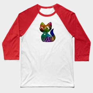 Colorful Cat Baseball T-Shirt